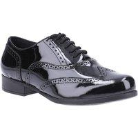 Hush Puppies Women's Kada Senior Patent School Shoe in Black | Size: 4