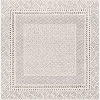 Livabliss Scandi Geometric High Pile Ambre Area Rug in Grey | Size: 200 cm x 200 cm