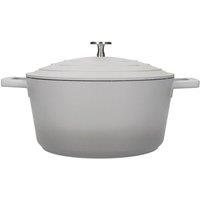 MasterClass Lightweight 4 Litre Casserole Dish with Lid in Grey