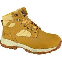Grafters Men's Action Nubuck Safety Boots in Pale Orange | Size: 14