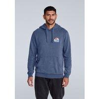 Animal Men's 'River' Lightweight Casual Long Sleeve Soft Cotton Graphic Hoodie in Blue | Size: Small