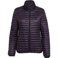 2786 Women's Tribe Hooded Fineline Padded Jacket in Aubergine | Size: Small