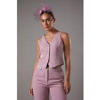 Coast Women's Premium Tailored Waistcoat in Mink | Size: 10