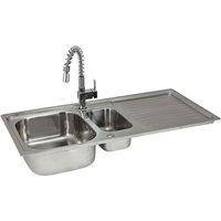 Monstershop Kukoo Steel Sink & Rainbow Tap in Silver