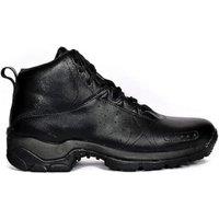QUIVE SEGA Combat CO-7 Leather Boots for Men Leather Lace-Up Ankle Boots for Outdoor Wear in Black | Size: 7