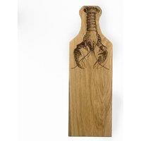 Selbrae House Framed Oak Serving Board - Medium - Lobster in Light Brown