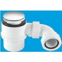 McAlpine STW4M-95 50mm Water Seal Shower Trap with Universal Outlet in White
