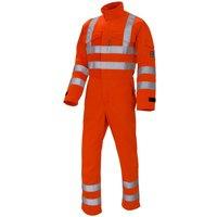 Pegdev Hi-Vis Orange FR Arc Flash Men's Coverall | Size: Small