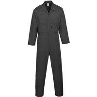 Portwest Men's Liverpool-zip Workwear Coverall Pack of 2 in Black | Size: Medium