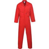 Portwest Men's Liverpool-zip Workwear Coverall in Red | Size: Medium