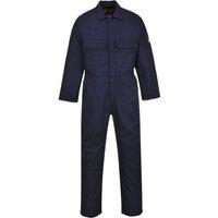 Portwest Men's Bizweld Flame Retardant Coverall Workwear in Navy | Size: Medium