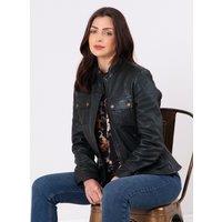 Lakeland Leather Women's 'Beetham' Leather Jacket in Green | Size: 8