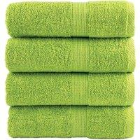 Berkfield Home Premium Soap Towels SOLUND 4 pcs Apple Green 30x30 cm 600 gsm