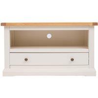 Cabinet Bits Castelli Off-White 1 Drawer TV Cabinet Brass Knob