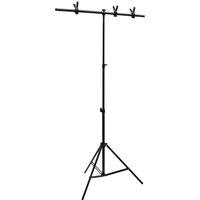 T-Shape Background Stand Black 91x60x(70-200) cm
