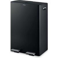 Tower Recycling Pedal Bin, 60L, Black T838023BLK | Size: A
