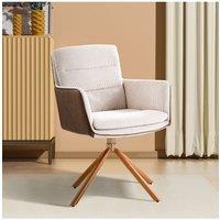 Modern Office Chair Accent Chair with Wooden Base