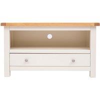 Cabinet Bits Maggiori Off-White 1 Drawer TV Cabinet Chrome Knob