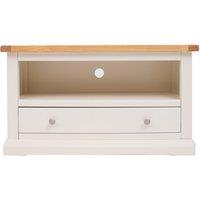 Cabinet Bits Castelli Off-White 1 Drawer TV Cabinet Chrome Knob