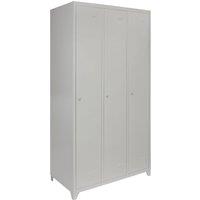 Monstershop Metal Storage Lockers - Three Doors, Grey