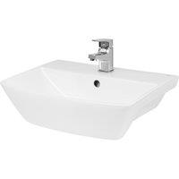 Balterley Semi Recessed 1 Tap Hole Minimalist Basin Tap Not Included 500mm in White