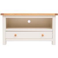 Cabinet Bits Maggiori Off-White 1 Drawer TV Cabinet Wood Knob