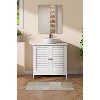 Under Sink Bathroom Cabinet 2 Shutter Door
