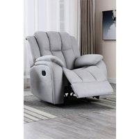 More4Homes Brookline Manual Technology Fabric Recliner Gaming Lounge Sofa Chair in Grey