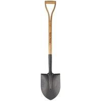 Kent & Stowe Carbon Steel Round Nosed Shovel in Beige