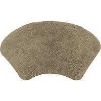 Allure Bath Fashions Curved Shower Mat 100% Cotton in Brown