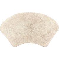 Allure Bath Fashions Curved Shower Mat 100% Cotton in Beige