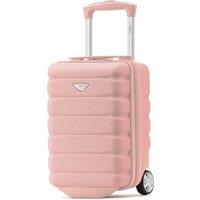 Flight Knight 40x20x25cm Hard Case Cabin Suitcase Ryanair Free Approved Carry On in Rose