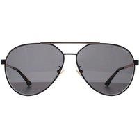Aviator Shiny Black Smoke Grey SPLB37 Synth 2