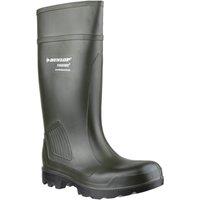 Dunlop Men's Purofort Professional Wellington in Green | Size: 4