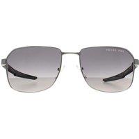 Prada Sport Men's Aviator Silver Grey Gradient Polarized PS54WS