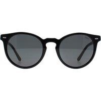 Polo Ralph Lauren Men's Round Shiny Black Dark Grey PH4151