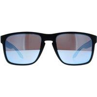 Oakley Men's Square Matte Black Prizm Deep Water Polarised Holbrook XL