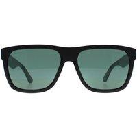 Lacoste Men's Rectangle Matte Onyx Green L732S in Black