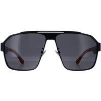 Police Men's Aviator Matte Dark Grey Smoke Polarized SPLL08M Summit 1