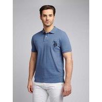 U.S. POLO ASSN. Men's Large Player Pique Polo Shirt in Blue | Size: 3XL