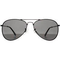 Prive Revaux Men's Aviator Caviar Black Grey Commando Mini