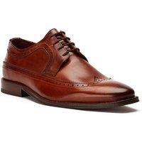 Base London Men's Havisham Plain Toe Derby Shoe in Tan | Size: 7