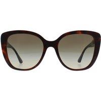 Emporio Armani Women's Butterfly Shiny Havana Red Green Gradient EA4214U