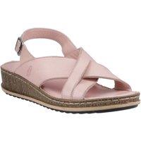 Hush Puppies Women's Elena' Cross Over Wedge Sandal in Pale Pink | Size: 8