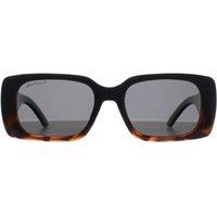 montana Women's Rectangle Shiny Black Turtle Smoke Polarized MP194
