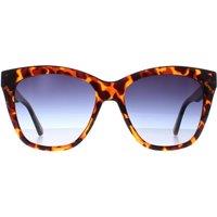 CALVIN KLEIN Women's Square Havana Blue Gradient CKJ22608S in Brown