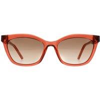 Ted Baker Women's Cat Eye Transparent Candy Cane Red Brown Grey Gradient TB1639 Tanner