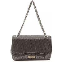 Pompei Donatella Women's Elegant Gray Leather Crossbody Bag in Grey