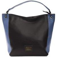 Pompei Donatella Women's Elegant Leather Shoulder Bag with Adjustable Strap in Black