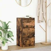 Berkfield Home Sideboard Smoked Oak 37.5x35x76 cm Engineered Wood in Brown